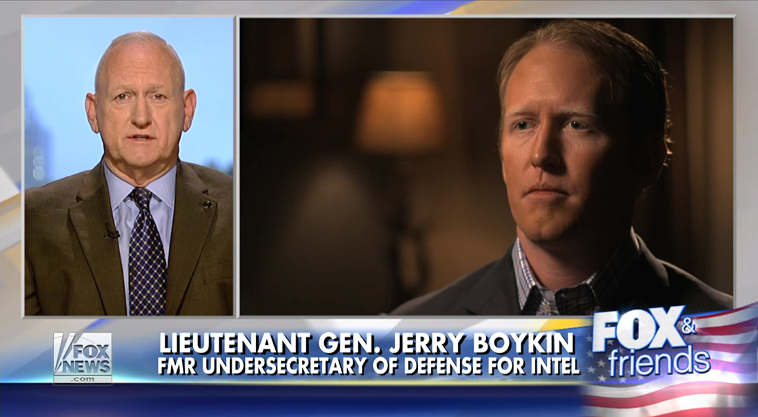 Lieutenant General Jerry Boykin on FOX and Friends
